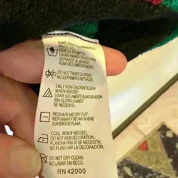 VTG Basic Editions‎ Women’s Size M Snowman Patchwork Christmas Zip Up Sweater - Picture 8 of 10